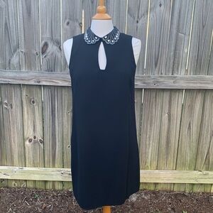 Badgley Mischka “Studio” dress, embroidered and bling collar, size small